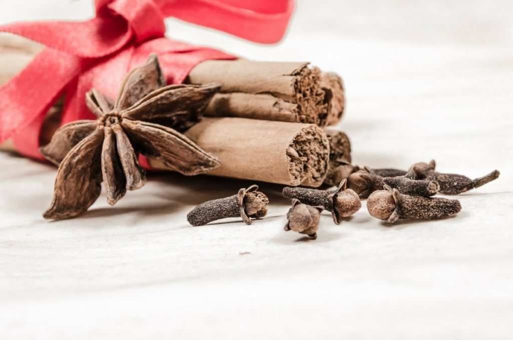 cinnamon, star anise and cloves