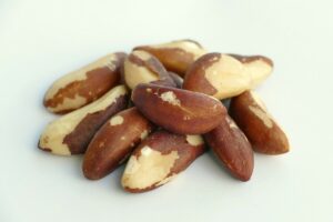 a pile of Brazil nuts.