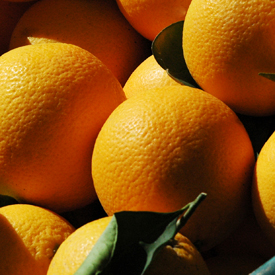 a pile of oranges