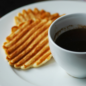 Waffles and Cinnamon Syrup