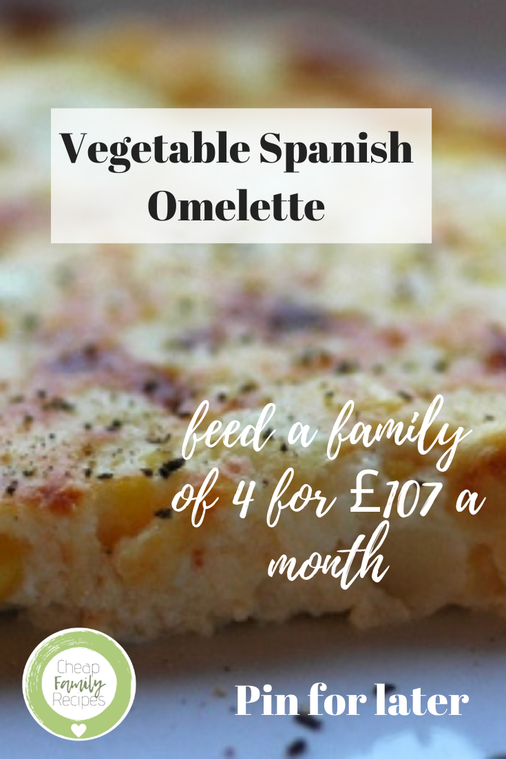Vegetable Spanish Omelette Cheap Family Recipes