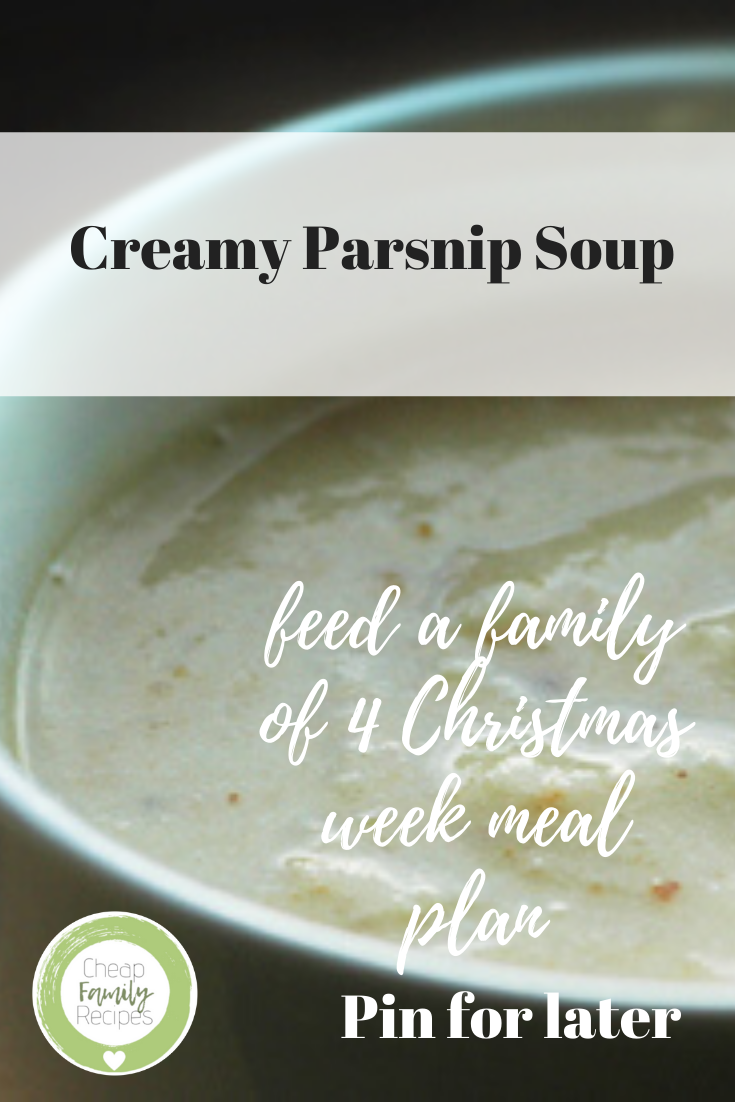 creamy parsnip soup