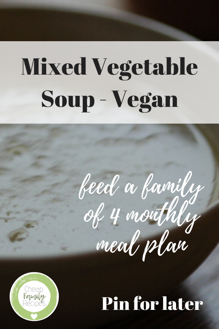 mixed vegetable soup