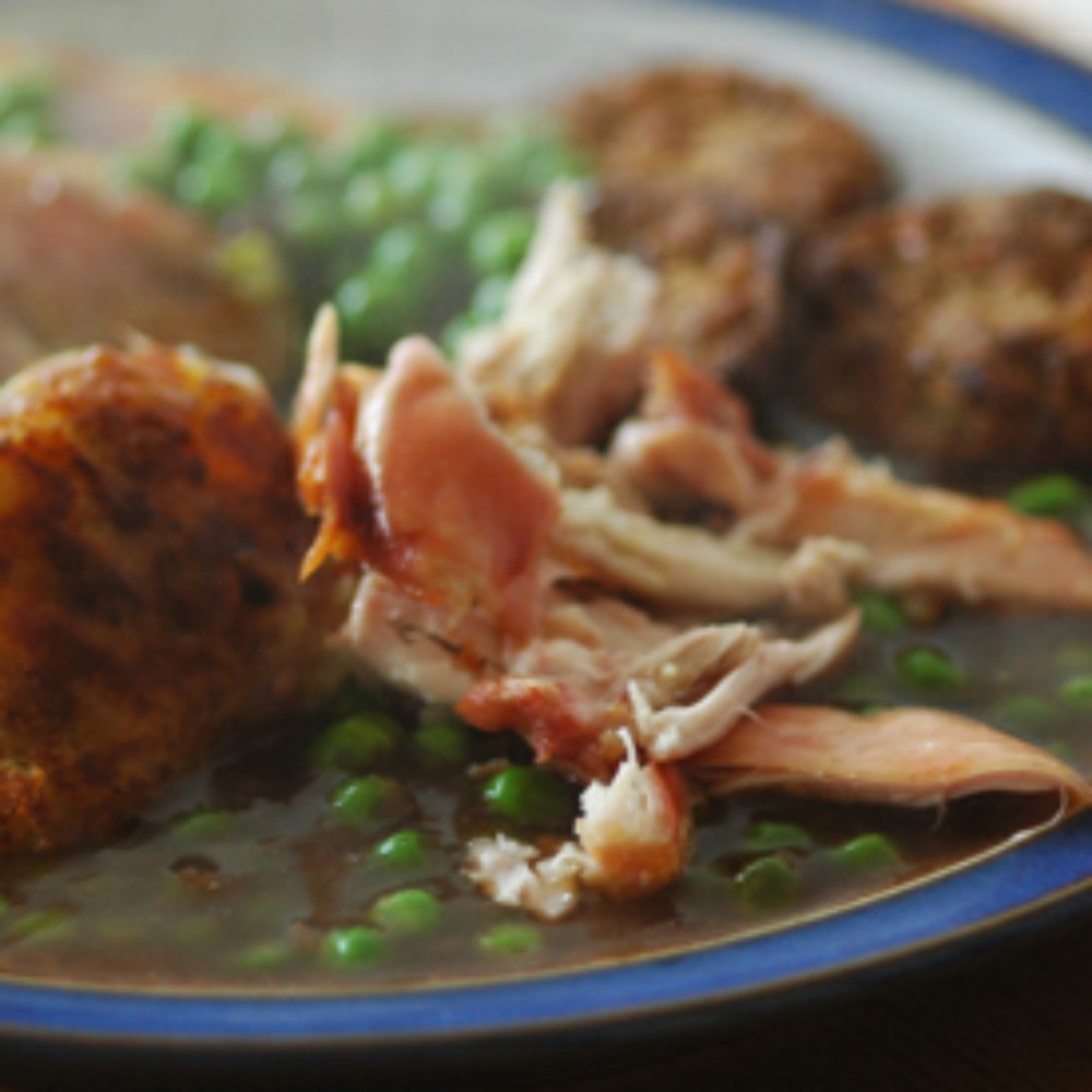 roast chicken lunch. Close up image